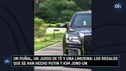 Un puñal, un juego de té y una limusina: los regalos que se han hecho Putin y Kim Jong-un