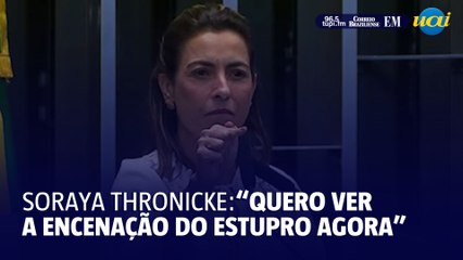 Senadora desafia atriz que simulou aborto no plenário a interpretar uma cena de estupro