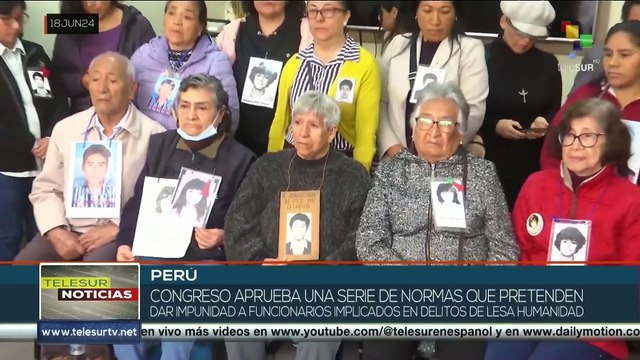 Congreso de Perú alista paquetazo que atenta contra los DD.HH.