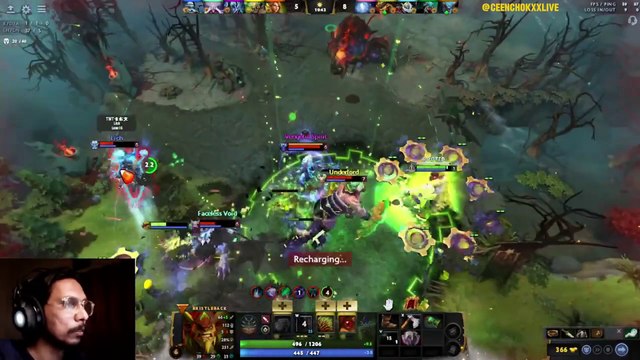 Offlane King Ceen Chokxx Bristle Back Dota2 Highlight 20% Losses Gameplay Live Stream 7.36b New Meta