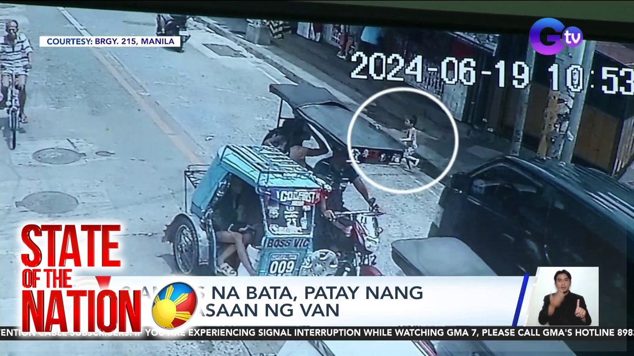 2-anyos na bata, patay nang masagasaan ng van | SONA