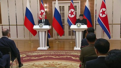 김정은 "북-러, 동맹관계 격상" 선언...푸틴 "한 쪽 침략당하면 상호 지원" / YTN