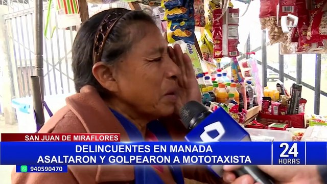 SJM: delincuentes rompen lunas de mototaxi con ladrillo y golpean a chofer para robar sus pertenencias