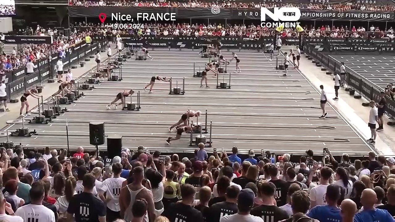 WATCH Global Fitness stars compete at HYROX 2025 in Nice video