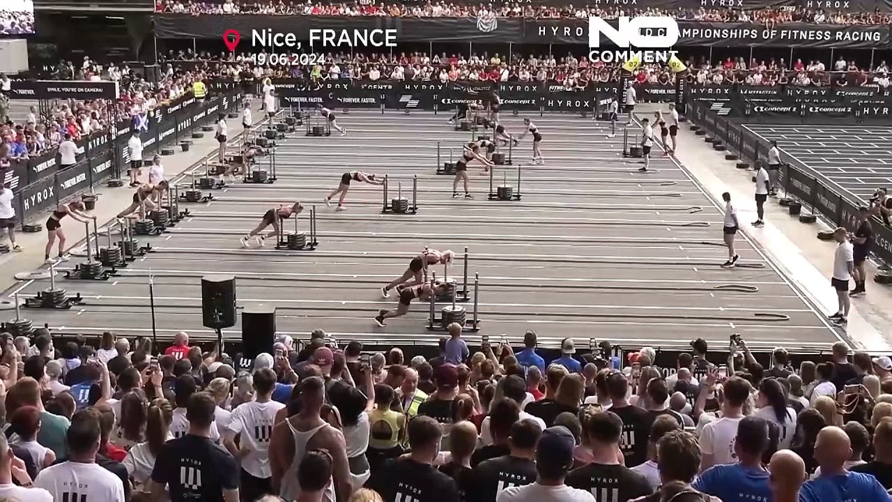 WATCH Global Fitness stars compete at HYROX 2024 in Nice video