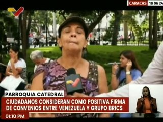 Caraqueños ven de manera positiva la firma de acuerdos entre Venezuela y grupo Brics
