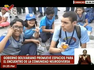 Plaza Diego Ibarra de Caracas reunió a más de 200 niños para conmemorar el Día del Orgullo Autista