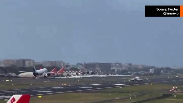 Niebezpieczne wideo: Samolot ląduje w tym samym czasie, gdy inny samolot startuje w Indiach