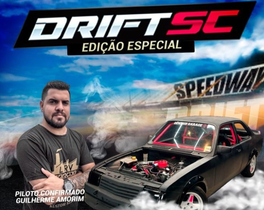Piloto Gui Amorim, de Barra Velha, estreia sábado nas pistas da modalidade 'drif'