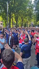 Scotland fans arrive at stadium