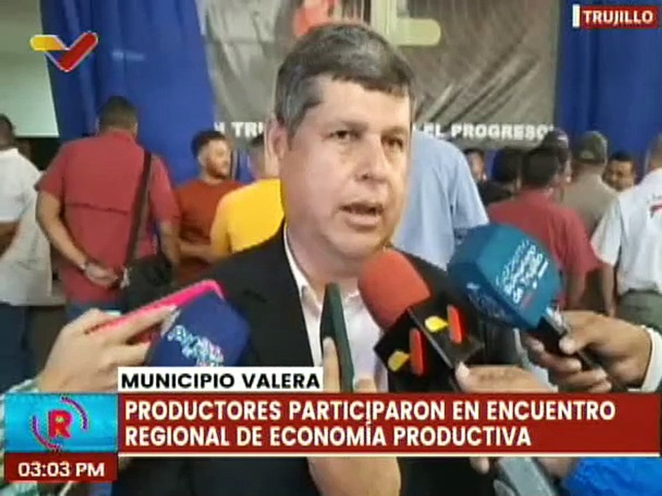Productores de los edos. Trujillo y Mérida participan en el Encuentro Regional de Economía Productiva