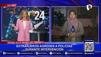 Villa María del Triunfo: extranjeros agreden a policías durante intervención