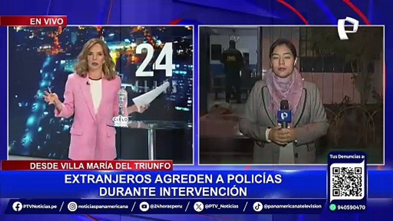 Villa María del Triunfo: extranjeros agreden a policías durante intervención