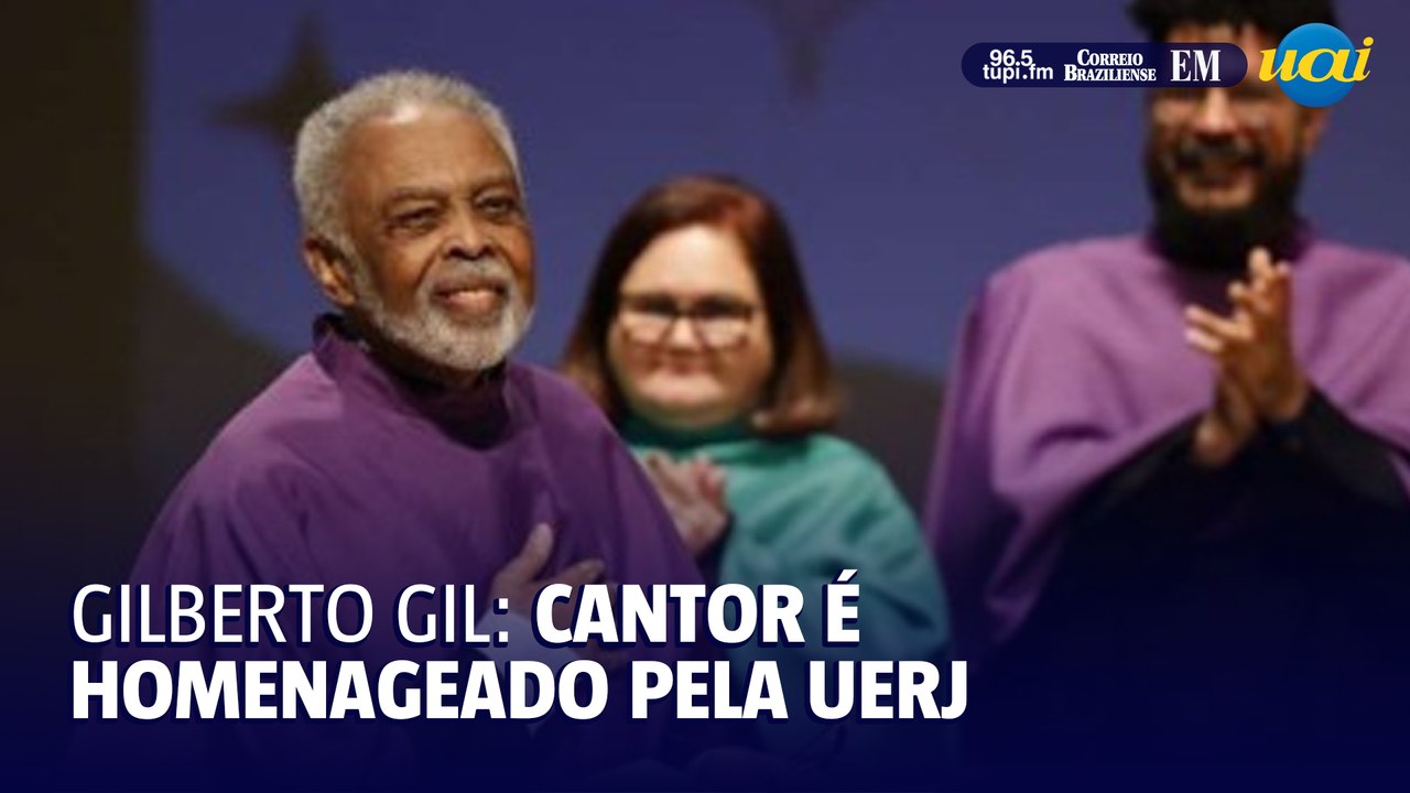 Gilberto Gil recebe título de Doutor Honoris Causa da Uerj e se emociona