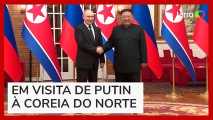 Kim Jong-Un e Putin assinam acordo que prevê assistência mútua em caso de ataque