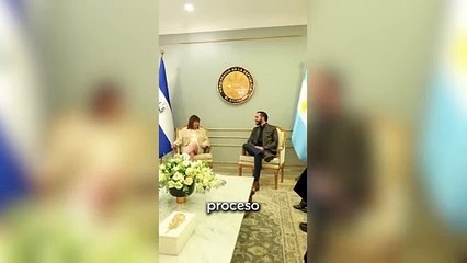 Patricia Bullrich se reunió con Nayib Bukele en el El Salvador