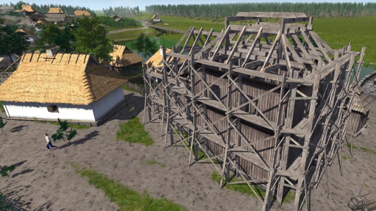 Drei Baustellen in Ostriv: Das Aufbauspiel protzt mit seiner Detailtreue