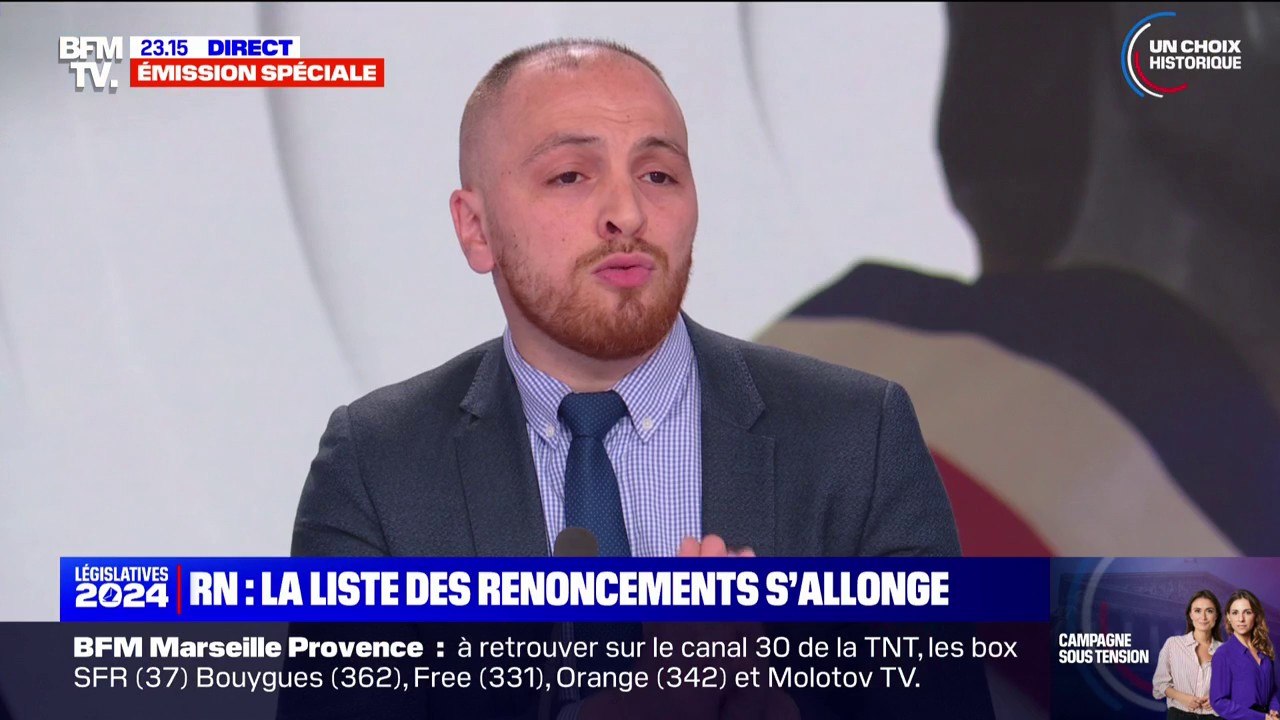 "Si le Rassemblement national n'obtient pas la majorité absolue, qui pourrait devenir Premier ministre?": Matthieu Valet (député européen RN) répond à la question de Wassim, téléspectateur de BFMTV