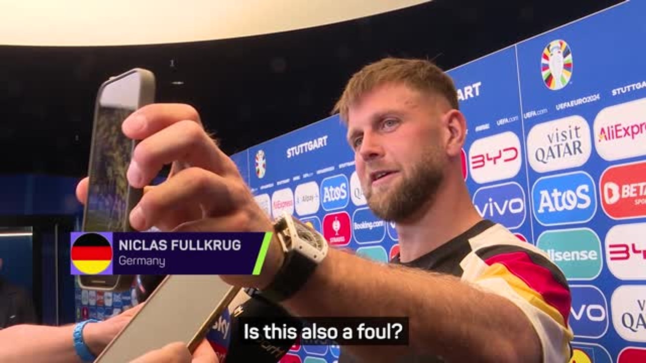 'What do you think of this?' - Fullkrug disputes talk of foul in Germany's opening goal