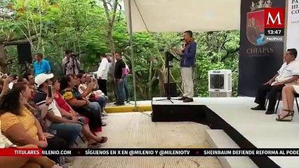Rutilio Escandón inaugura calles de la colonia Paulino Aguilar en Tuxtla Gutiérrez