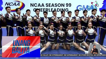10 member schools para sa NCAA Season 99, nagpasiklaban sa cheerleading competition | Unang Balita