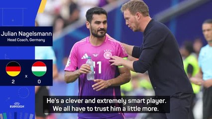 Germany has to trust 'extremely smart' Gundogan - Naglesmann