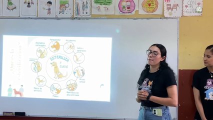 Grupo Salvando Vidas Ocotlán imparte pláticas a niños sobre concientización animal