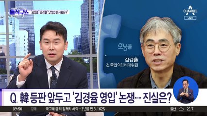 때 아닌 김경율 영입 공방