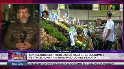 Consultora Scentia señaló bajas en consumo y venta de alimentos en Argentina