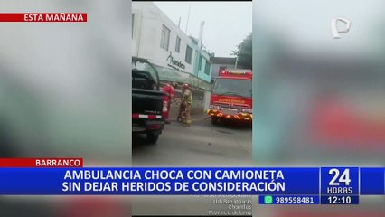 Choque entre ambulancia y camioneta generan demora en servicio del Metropolitano