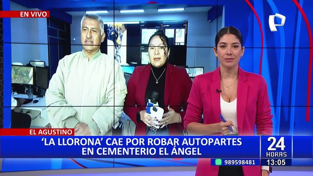 El Agustino: cae 'La llorona' por robar autopartes en el cementerio El Ángel