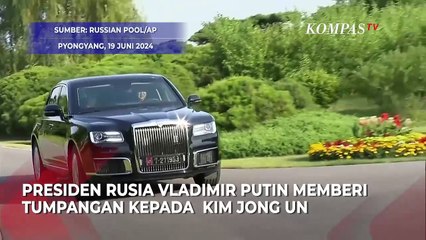 Momen Putin Sopiri Kim Jong Un dengan Hadiah Limosin Aurus di Pyongyang
