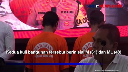 Bejat! Cabuli 6 Anak di Bawah Umur, 2 Kuli Bangunan di Bogor Ditangkap Polisi