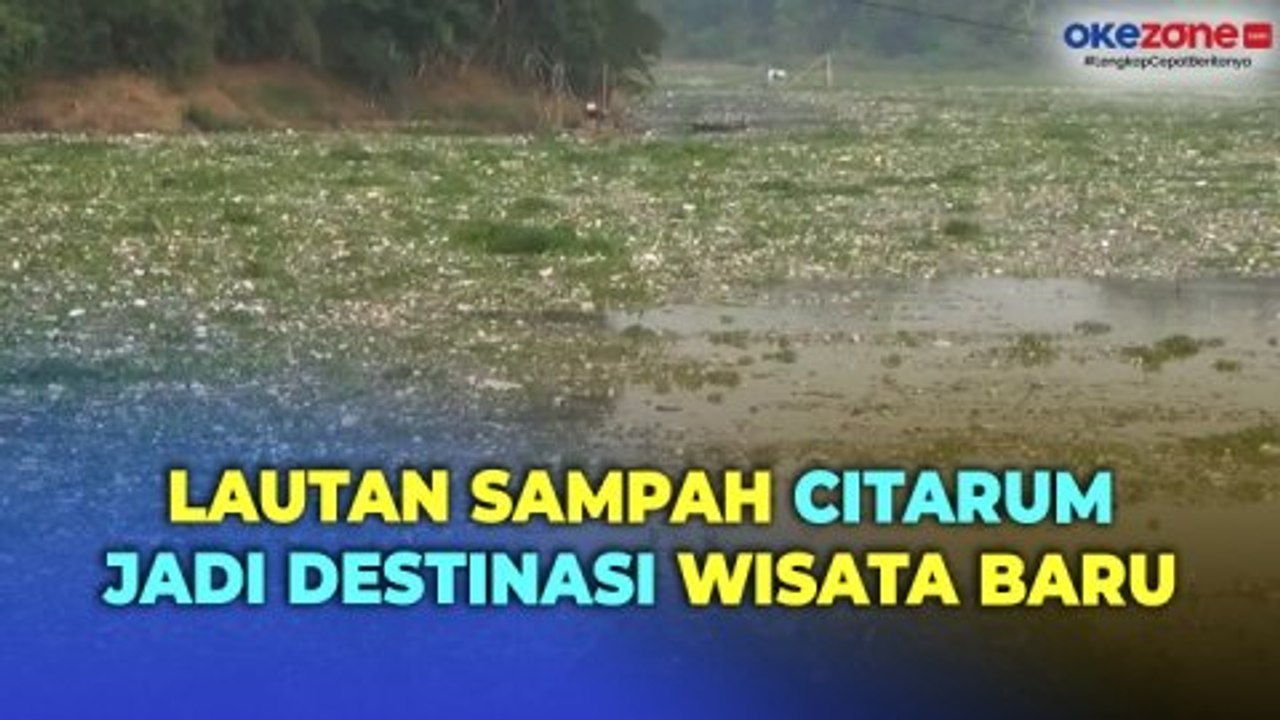 Viral! Lautan Sampah di Sungai Citarum Jadi Destinasi Wisata Baru