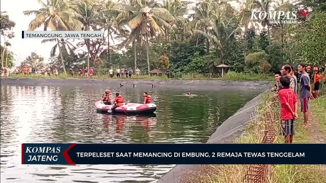Terpeleset saat Memancing di Embung, 2 Remaja Tewas Tenggelam