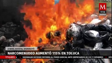 Alarmante incremento por encima del 100% de narcomenudeo en Toluca, Ecatepec y Chalco
