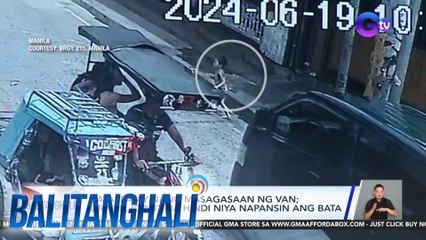 Bata, patay nang masagasaan ng van; Driver, iginiit na hindi niya napansin ang bata | Balitanghali