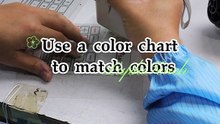 Use a color chart to match colors