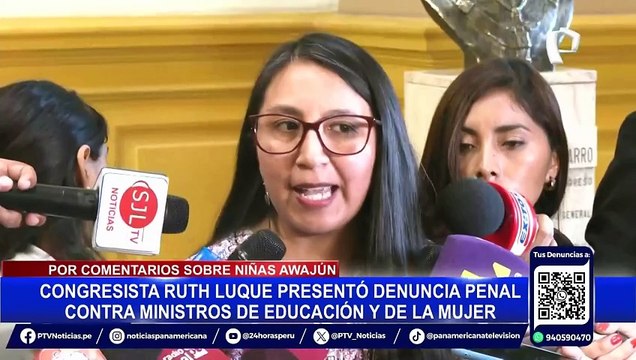 Presentan denuncia penal contra ministros de Educación y la Mujer por presunta discriminación en caso Awajún