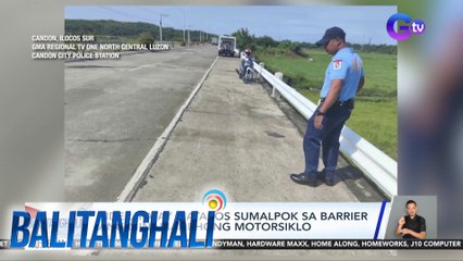 Rider, patay matapos sumalpok sa barrier ang minamanehong motorsiklo | Balitanghali