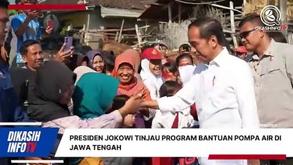 Momen Presiden Jokowi Tinjau Program Bantuan Pompa Air di Jawa Tengah