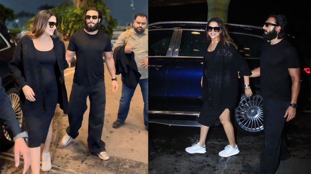Pregnant Deepika Padukone पति Ranveer के साथ पहुंचीं Airport, दिखा Actress का Pregnancy Glow