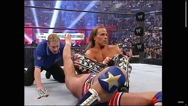 WWE Wrestlemania 21 Kurt Angle vs Shawn Micheals