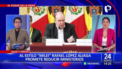 Download Video: Al estilo Milei: Rafael López Aliaga propone reducción de Ministerios: 