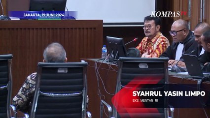 SYL Bantah Keterangan Saksi Mahkota Kasdi: Tak Pernah, Saya Paling Malu Minta-Minta