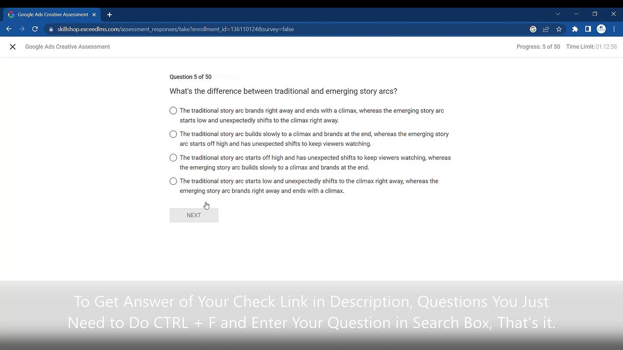 Google Ads Creative Certification Exam Answers 2024