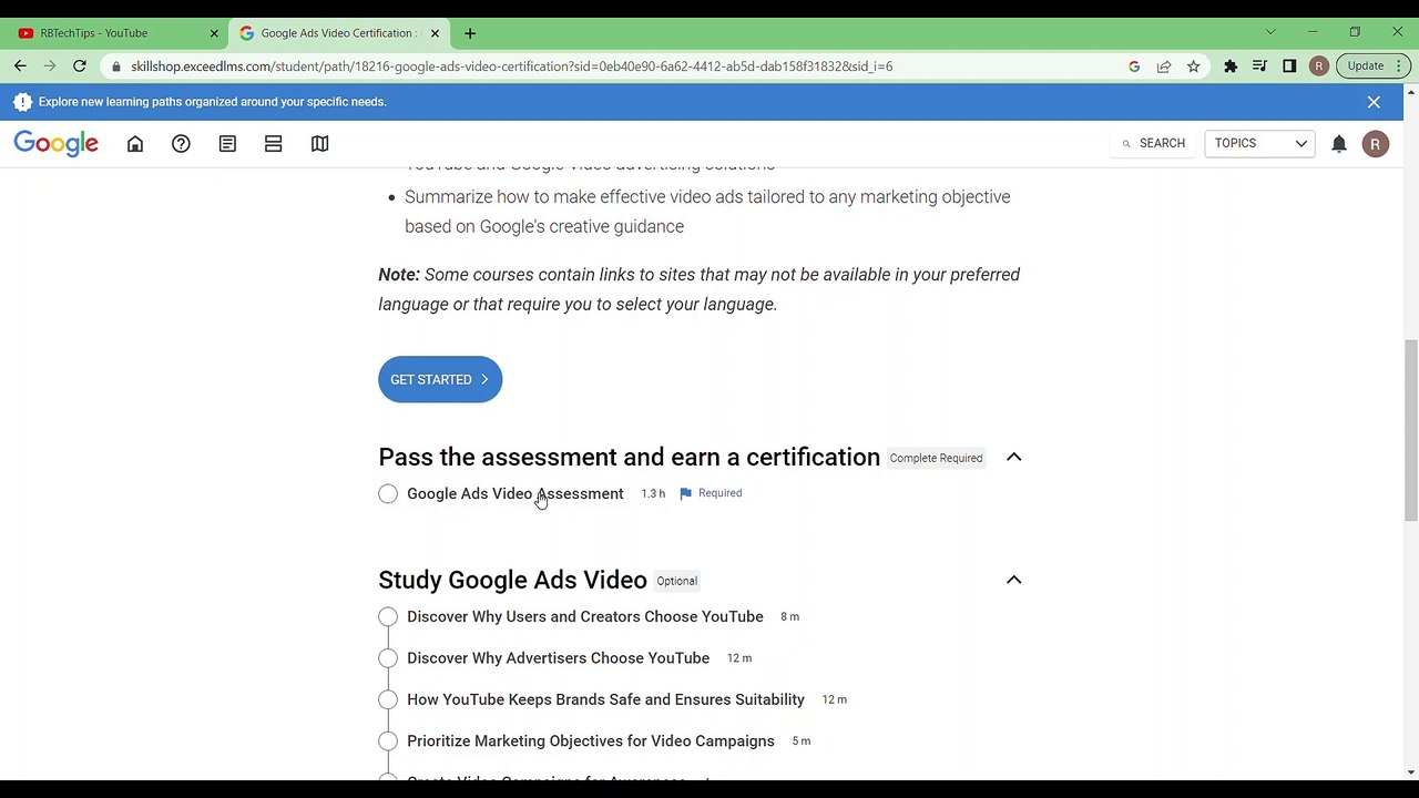 Google Ads Video Certification Exam Question and Answers 2024