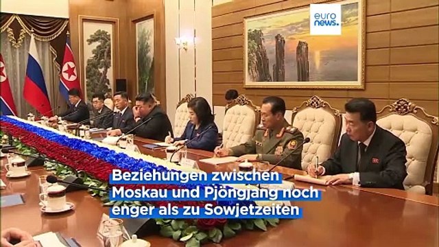 Putin in Nordkorea: Kim Jong Un verspricht Russland vollste Unterstützung