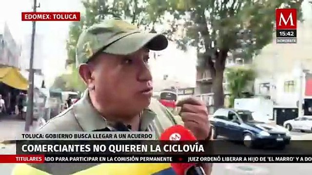 Comerciantes de Toluca no quieren que se construya la ciclovía Isidro Fabela