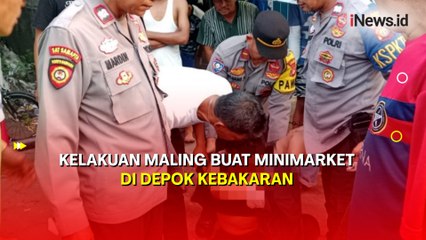 Minimarket di Depok Terbakar, Pencuri yang Terjebak Minta Tolong ke Warga